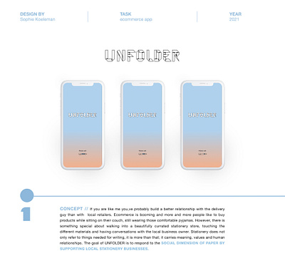 Ecommerce app, Unfolder app design brand identity branding ecommerce app gradient interactive design mockups prototyping responsive design ui user experience user flow user interface design user interview user research user testing ux wireframing