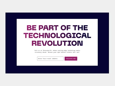 Join Us e mail join join us meet register register now revolution section tech technology ticket ui design ui ux web web desing