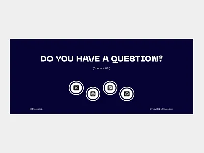 Footer call contact contact us email footer instagram media message querstion section social social media ui design ui ux web web design