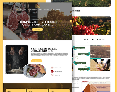 Food Marketing and Trading Website figma figma design graphic design illustration ui web design website