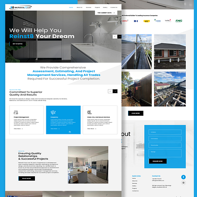 Reinstate Maintenance Services design figma figma design graphic design landing page ui web web design website