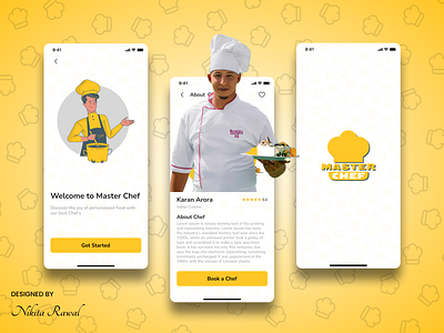 Chef App 3d animation appdesign chef app design food app graphic design metafic mobile app mobileapp motion graphics ui ux website