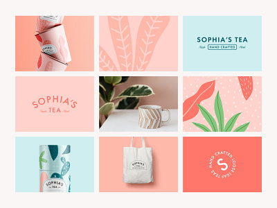 Sophia's Tea Branding and Packaging Design / Tea Branding 3d agency brand identity branding branding agebcy coffee coffee branding coffee packaging design emblem graphic design illustration label logo logo design motion graphics packaging tea tea branding tea packaging