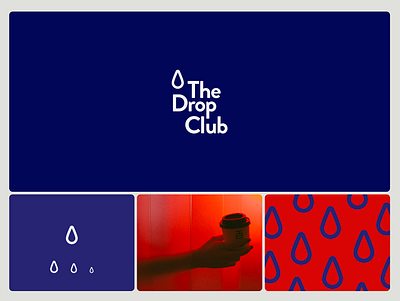 The Drop Club club coffee drop logo office