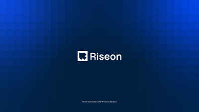 Riseon: Cloud-based AI Solutions, Visual Identity ai arrow logo artificial intellegence logo design negative space logo r logo solutions square logo tech startup