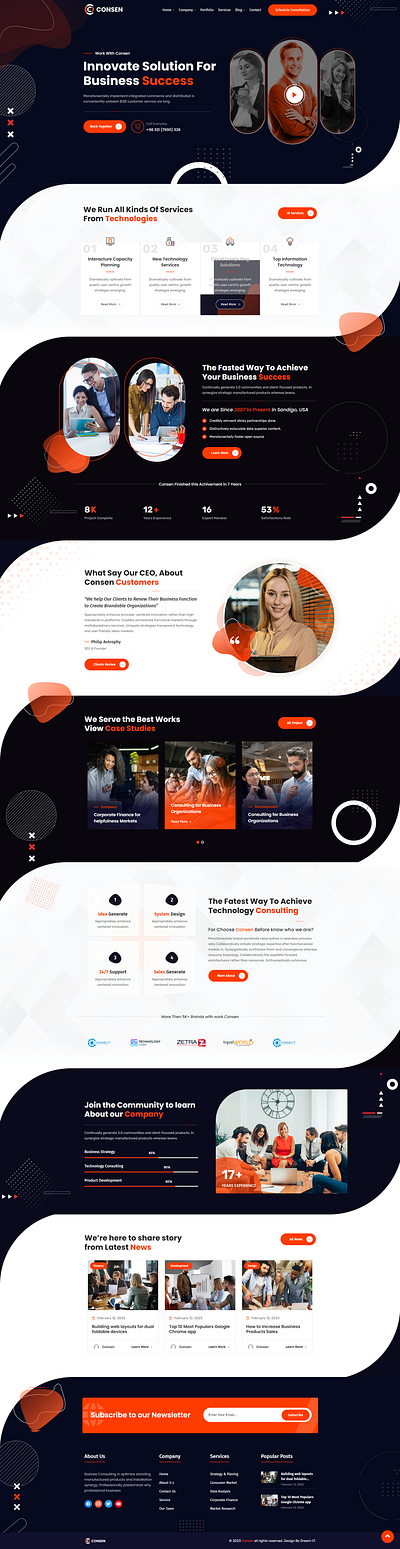 Consen - IT Solution & Multi-Purpose WordPress Theme technology