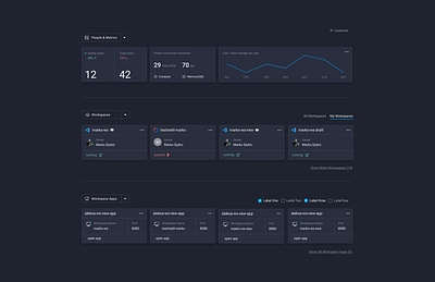 World’s Most Productive & Secure Cloud Development Environment dashboard insights platform redesign ui ux