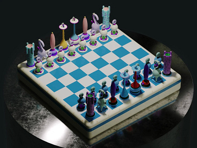 Another kingdom : Light stage 3d animation art artpiece branding chess chessset collectible graphic design interior interiordesign logo motion graphics ui