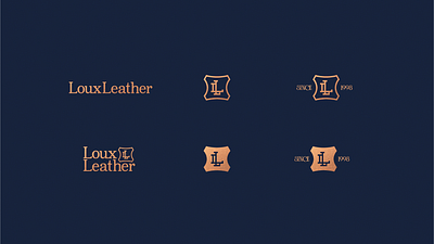 Brand Design & Strategic Positioning - LouxLeather brand elements brand logo branding branding agency design foil gold graphic design high class high end logo leather leather industry logo logo design logo inspiration logo leather logo variations upper class vector wbds