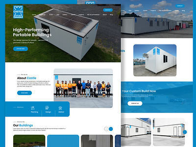 Hi-Performing Portable Buildings figma graphic design illustration landing page ui web design website