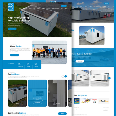 Hi-Performing Portable Buildings figma graphic design illustration landing page ui web design website