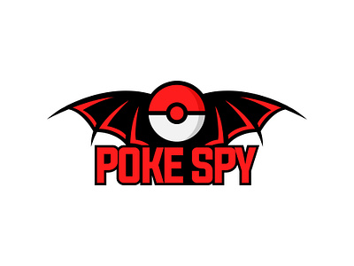 Pokemon themed Logo branding logo camera logo dragon logo graphic design logo logo design logo maker logodesign poke logo red and black logo red logo spy logo