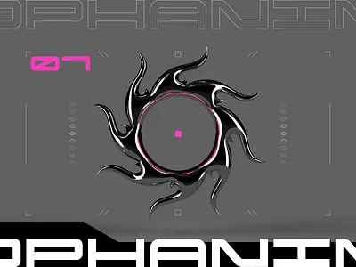 O P H A N I M // Custom Experimental Typeface 3d 3d design art direction brutalism digital art graphic design illustration minimalism motion design motion graphics type design typography