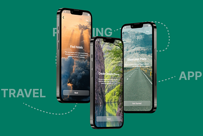 TRAVEL PLANNING APP ONBOARDING SCREENS adobe adobexd app branding figma graphic design onboarding screens planning screens tags travel ui uiux ux