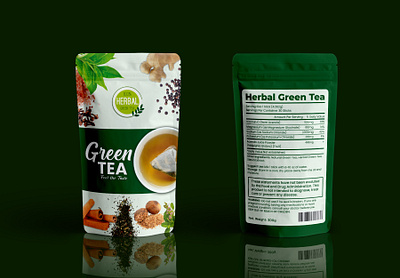 Tea Pouch Packaging Design package design packaging packaging design pouch design pouch packaging design product design product label tea package design tea packet design tea pouch design