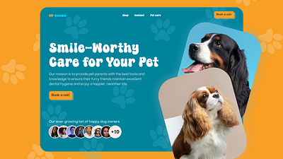 K9 Dentals - Hero Section Design branding design graphic design landing page ui web