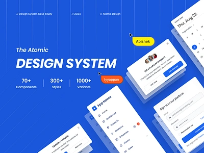 Design System - UI UX | Atomic Design System atomic design atomic design system branding collaboration design system figma product design saas saas product system design team work ui ui design ui ux user experience design user interface ux design web design