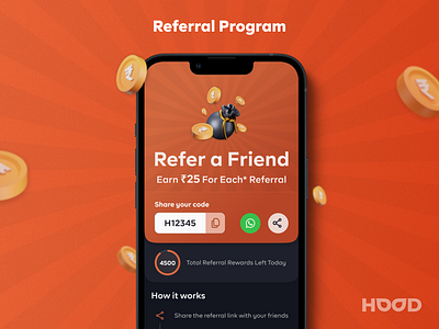 Referral Program - Achieving 7 Million Invites in 30 Days animation graphic design motion graphics product design refer referral ui