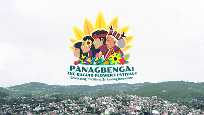 Panagbenga - The Baguio Flower Festival Official Logo 2024 baguio branding city culture festival flower logo mountains panagbenga people philippines tradition