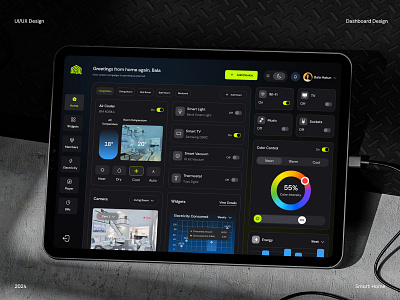 Smart Home Dashboard UI Design admin panel dashbaord dashboard design figma iot iot solutions smart home smart home app smart home automation smart home dashboard ui ui design ui ux uiux ux