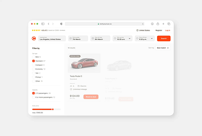 Car rental 🚗 animation app car carrental motion rental ui ux web