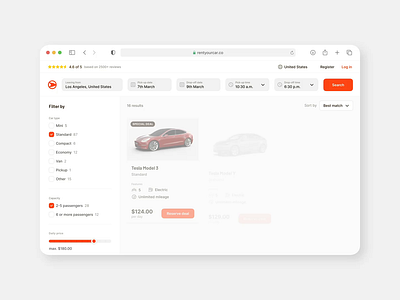 Car rental 🚗 animation app car carrental motion rental ui ux web