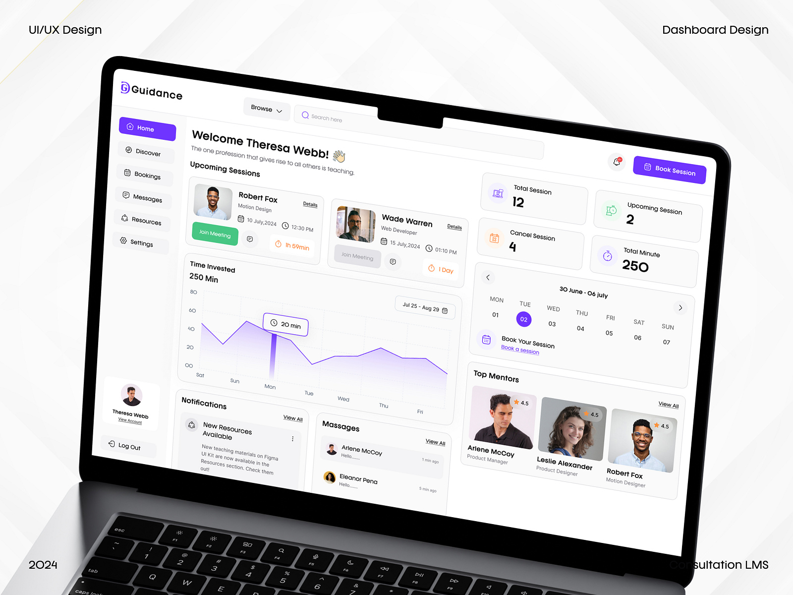 Consultation LMS Dashboard UI Design by Habibur Rahman | UI/UX & Brand ...