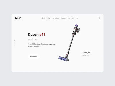 Dyson — Redesign Concept for a Website branding dyson ui ux web