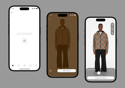 Virtual Try-On UI design design ecommerce ui uiux virtual try on