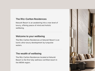 Landing page for Real Estate Project hotel landing page real estate ui