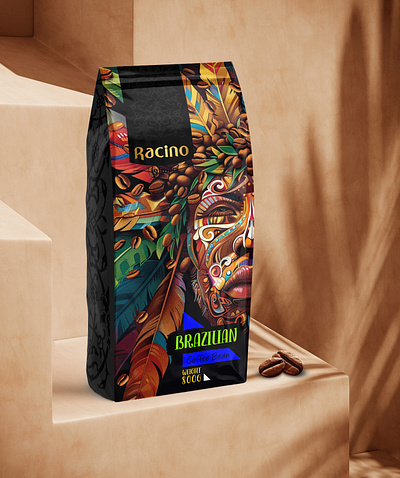 packaging design Racino coffee bean coffee coffee bean packaging