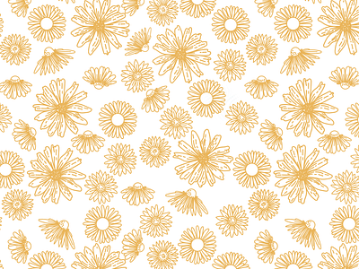 Daisies Pattern by Nanarts art branding clothing daidies design flower flowerpattren graphic design hand drawn illustration pattern procreate seamless seamlesspattern