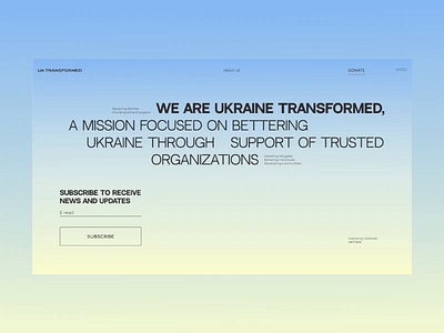 Fundraising organization UAT Website color transition design motion graphics ui ui ux design