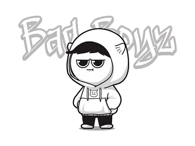 Bad Boyz art bad bad boys bad boyz boys boyz cartoon character character design cute graffiti hoodie illustration mascot vector vector art