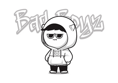 Bad Boyz art bad bad boys bad boyz boys boyz cartoon character character design cute graffiti hoodie illustration mascot vector vector art