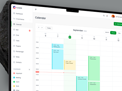 Calendar View 🧨 calendar calendar view desktop figma design jordan oguz ui kit web app website