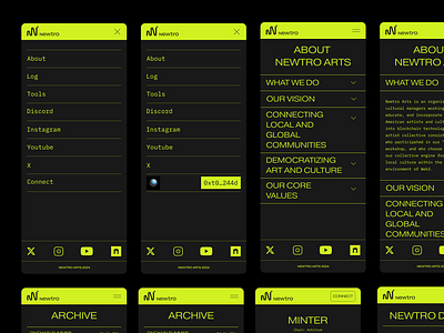 Newtro [W3B Community] design mobile ui web 3