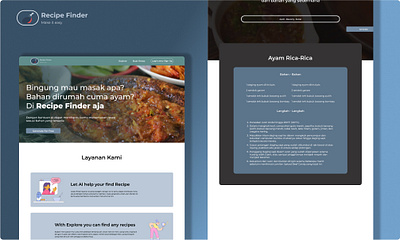 Recipe Finder - AI-Powered Recipe Finder App ai apps app design recipe apps ui ui design ux ux design web design