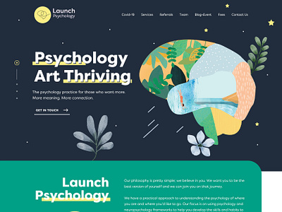 Psychology Web Design design graphic design illustration illustrator logo vector