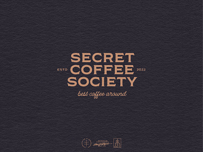 Secret Coffee Society Wordmark brand design brand identity branding branding design font fonts hand drawn identity design lettering logo logo design logotype script type typeface typographic typography vintage visual identity wordmark