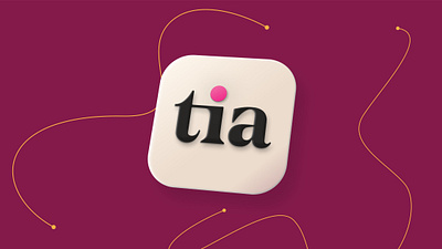 Tia Logo app brand branding design graphic design logo