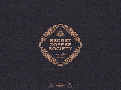 Secret Coffee Society Logo Variation alchemy brand design brand identity branddesign brandidentity branding branding design cafe coffee eye hand drawn identity design logo logo design mystical pyramid secret vintage visual identity visualidentity