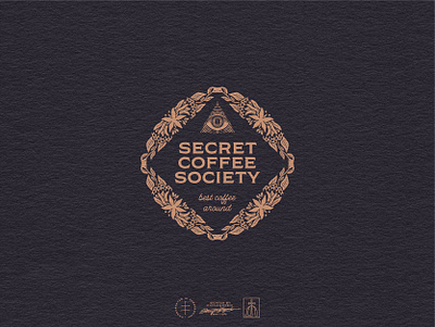 Secret Coffee Society Logo Variation alchemy brand design brand identity branddesign brandidentity branding branding design cafe coffee eye hand drawn identity design logo logo design mystical pyramid secret vintage visual identity visualidentity