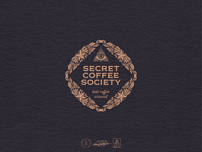 Secret Coffee Society Logo Variation alchemy brand design brand identity branddesign brandidentity branding branding design cafe coffee eye hand drawn identity design logo logo design mystical pyramid secret vintage visual identity visualidentity