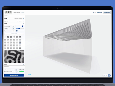 Designing an Acoustic Panel Configurator: A UX/UI Approach 3d acoustic animation app configuration control panel deing engineering development graphic design motion graphics ui user experience user research ux