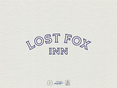 Lost Fox Horizontal Logo brand design brand identity branding branding design font hand drawn hand lettering hotel identity design lettering logo logo design logotype type typeface typographic typography vintage visual identity wordmark