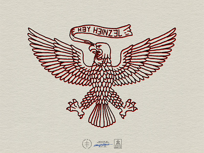 Hey Heinzel Branded Graphic #1 alt. american banner bold brand design brand identity branding branding design eagle hand drawn identity design illustration illustrator logo logo design masculine psychedelic tattoo traditional vintage visual identity