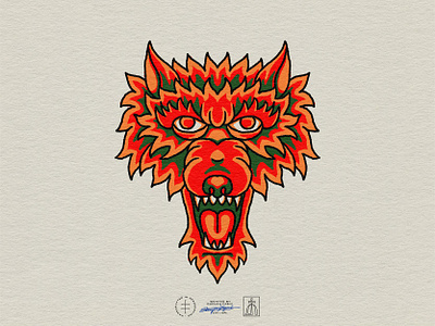 Hey Heinzel Branded Graphic #2 animal brand design brand identity branding branding design colorful face hand drawn head identity design illustration illustrator logo logo design mascot psychedelic tattoo vintage visual identity wolf