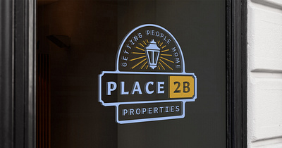 Place2B - Property Management Brand Elements brand branding clean design graphic design home illustration logo management minimal print professional property realty signage vector