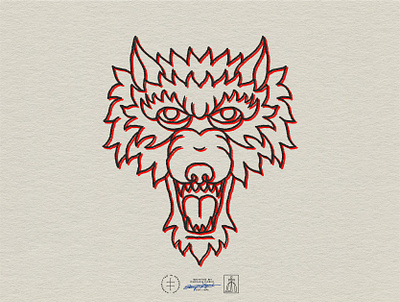 Hey Heinzel Branded Graphic #2 alt. animal brand design brand identity branding branding design face hand drawn head identity design illustration illustrator logo logo design mascot psychedelic retro tattoo vintage visual identity wolf